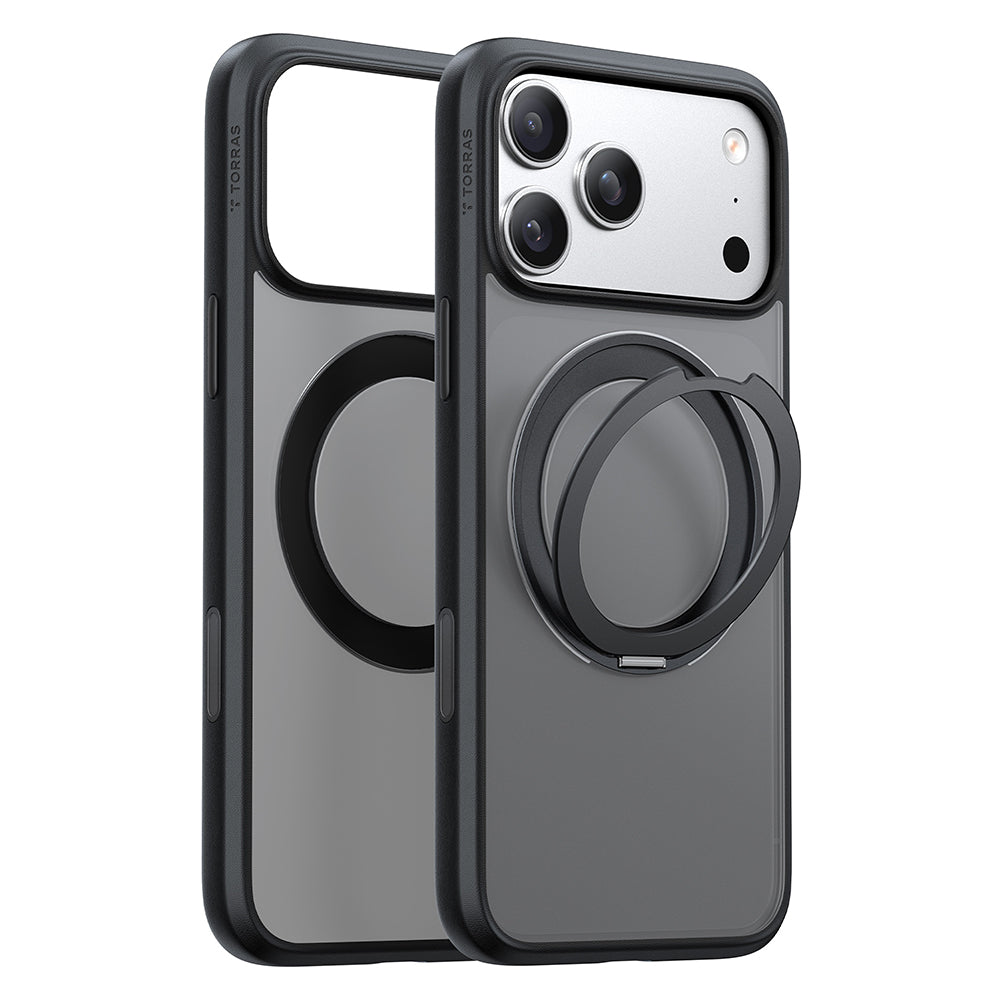 Калъф MagSafe за Apple iPhone 18 Pro Max / 17 Pro Max, Torras, Ostand O1 Guardian, Черен