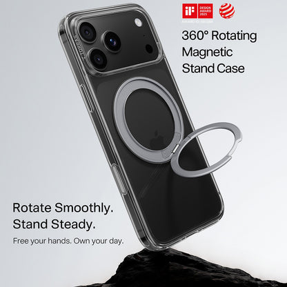 Калъф MagSafe за Apple iPhone 18 Pro Max / 17 Pro Max, Torras, Ostand O1 Guardian, Прозрачен