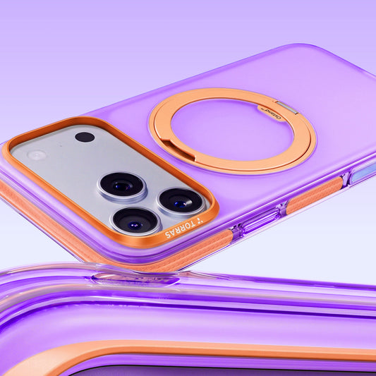 Калъф MagSafe за Apple iPhone 18 Pro Max / 17 Pro Max, Torras, Ostand O3 Hue, Лилав