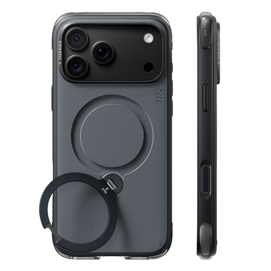 Калъф MagSafe за Apple iPhone 18 Pro Max / 17 Pro Max, Torras, Ostand Q3 Air Essential, Черен