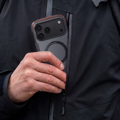 Калъф MagSafe за Apple iPhone 18 Pro Max / 17 Pro Max, Torras, Ostand Q3 Air Pro, Черен