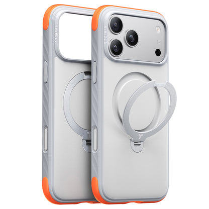 MagSafe калъф за Apple iPhone 18 Pro Max / 17 Pro Max, Torras, Ostand Q3 Rugged, бял