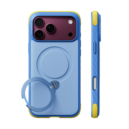 Калъф MagSafe за Apple iPhone 18 Pro Max / 17 Pro Max, Torras, Ostand Q3 Rugged, Син