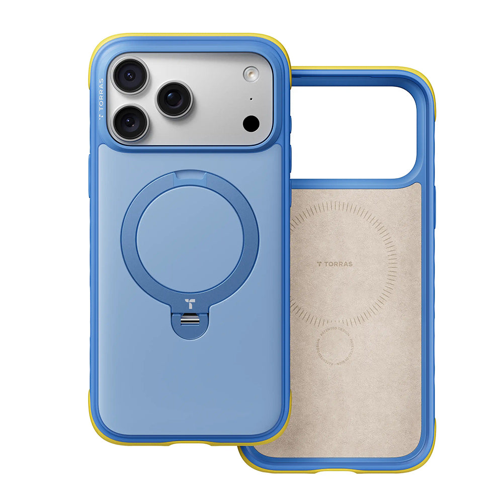 Калъф MagSafe за Apple iPhone 18 Pro Max / 17 Pro Max, Torras, Ostand Q3 Rugged, Син