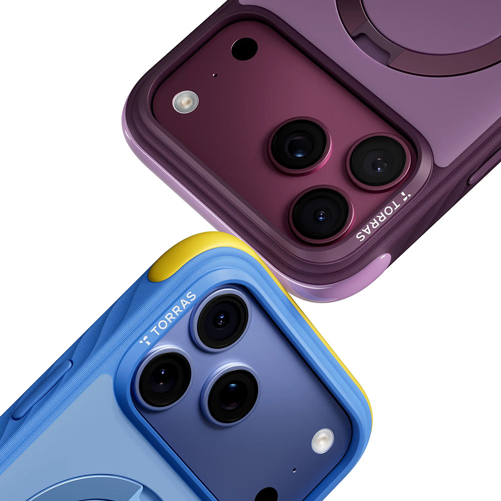 Калъф MagSafe за Apple iPhone 18 Pro Max / 17 Pro Max, Torras, Ostand Q3 Rugged, Син