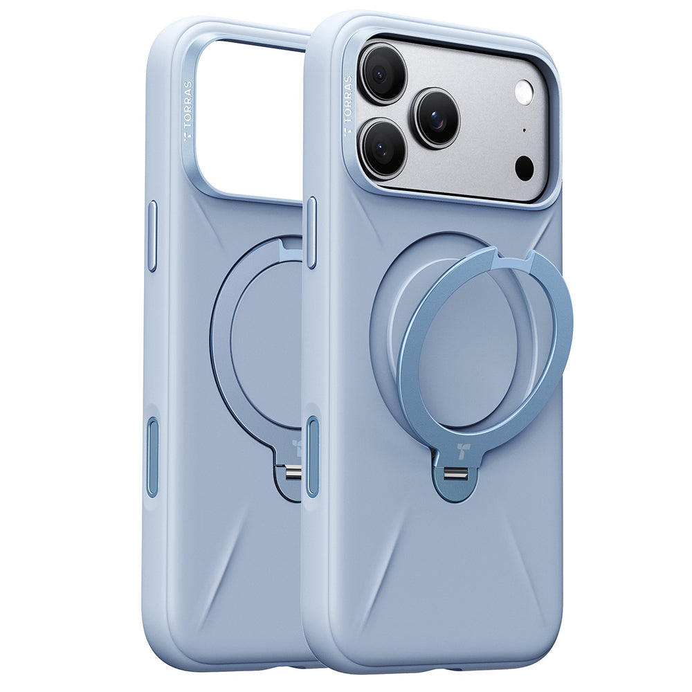 Калъф MagSafe за Apple iPhone 18 Pro Max / 17 Pro Max, Torras, QPRO Силикон, Син
