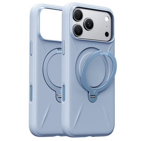 Калъф MagSafe за Apple iPhone 18 Pro Max / 17 Pro Max, Torras, QPRO Силикон, Син