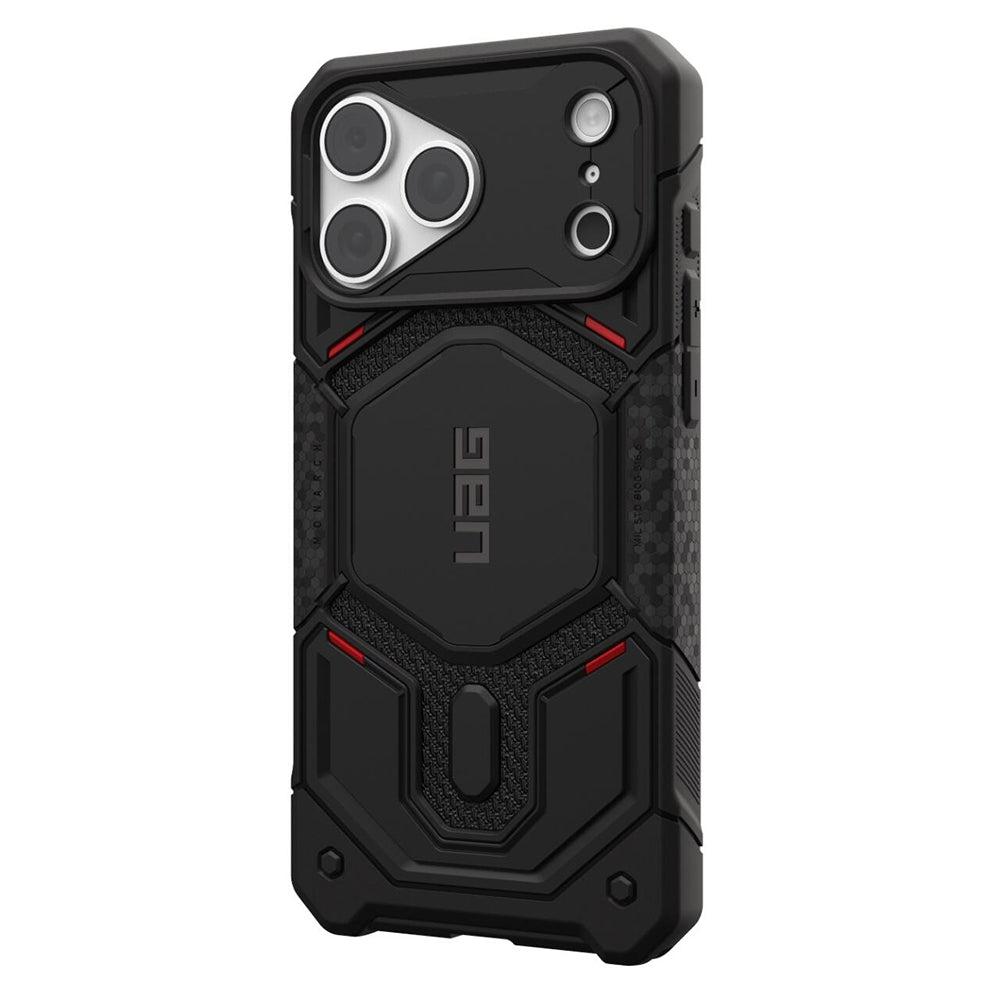 Калъф MagSafe за Apple iPhone 18 Pro Max / 17 Pro Max, Urban Armor Gear Kevlar, Monarch Pro, Черен