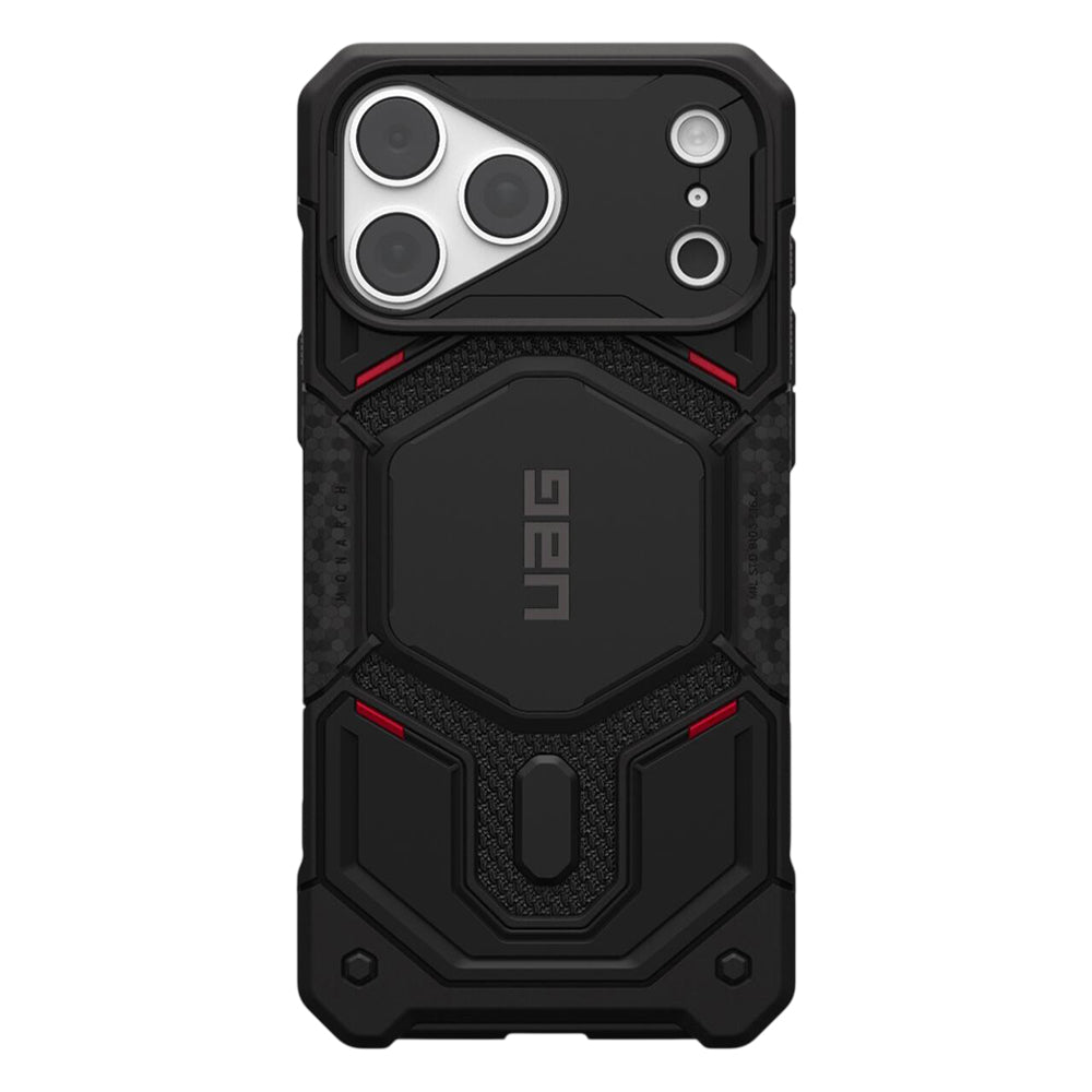 Калъф MagSafe за Apple iPhone 18 Pro Max / 17 Pro Max, Urban Armor Gear Kevlar, Monarch Pro, Черен