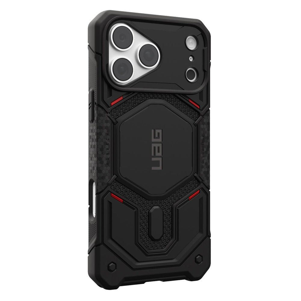 Калъф MagSafe за Apple iPhone 18 Pro Max / 17 Pro Max, Urban Armor Gear Kevlar, Monarch Pro, Черен