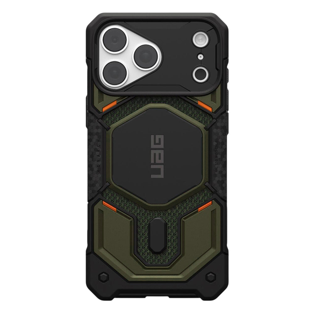 Калъф MagSafe за Apple iPhone 18 Pro Max / 17 Pro Max, Urban Armor Gear, Monarch Pro Kevlar, Зелен