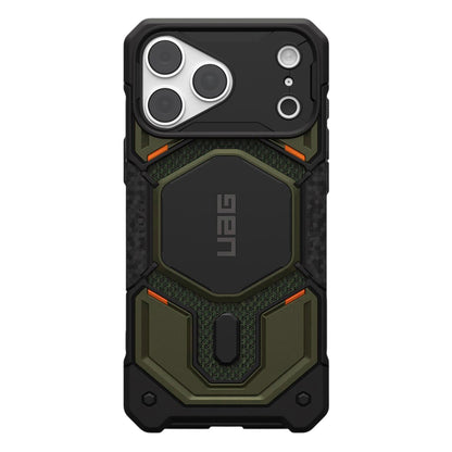 Калъф MagSafe за Apple iPhone 18 Pro Max / 17 Pro Max, Urban Armor Gear, Monarch Pro Kevlar, Зелен
