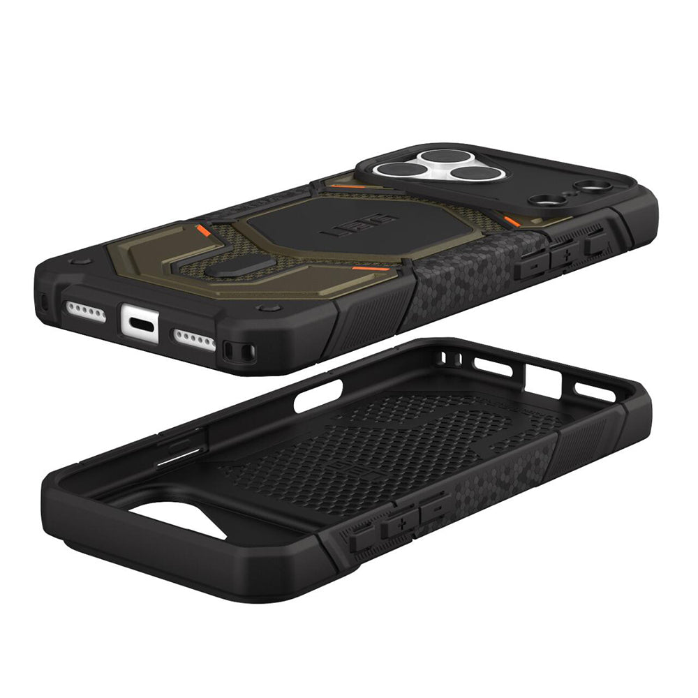 Калъф MagSafe за Apple iPhone 18 Pro Max / 17 Pro Max, Urban Armor Gear, Monarch Pro Kevlar, Зелен