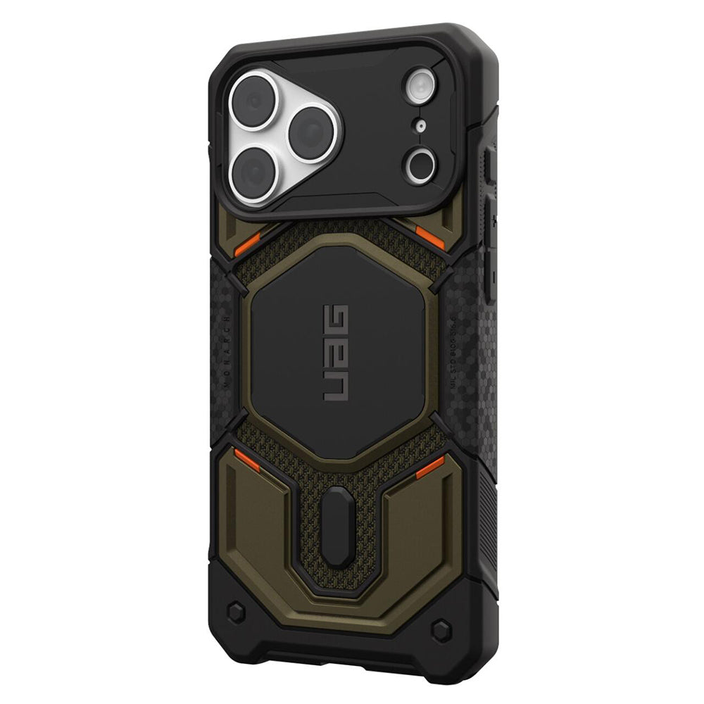 Калъф MagSafe за Apple iPhone 18 Pro Max / 17 Pro Max, Urban Armor Gear, Monarch Pro Kevlar, Зелен