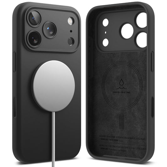 Калъф MagSafe за Apple iPhone 18 Pro, Ringke, Силикон, Черен