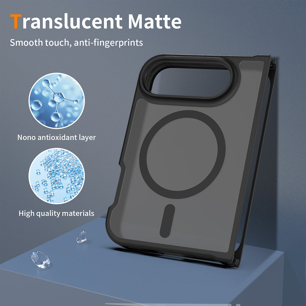 Калъф MagSafe за Apple iPhone Duo, Techsuit, PureFrost, сатененочерен