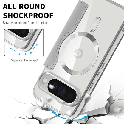 MagSafe Case for Google Pixel 10 Pro XL, Techsuit, SmartMag Book, Gray
