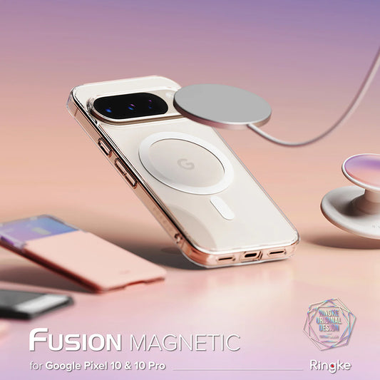 Калъф MagSafe за Google Pixel 10 Pro / 10, Ringke, Fusion, Прозрачен
