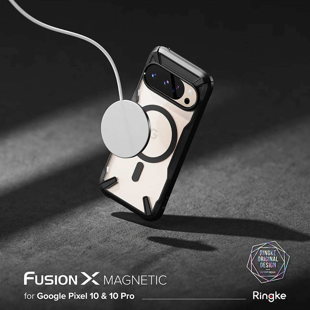 Калъф MagSafe за Google Pixel 10 Pro / 10, Ringke, Fusion X, Черен