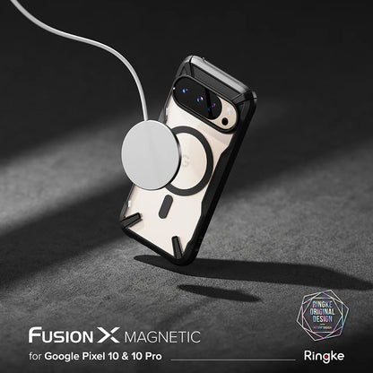 Калъф MagSafe за Google Pixel 10 Pro / 10, Ringke, Fusion X, Черен