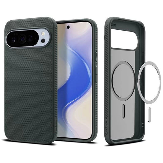 Калъф MagSafe за Google Pixel 10 Pro XL, Spigen, Liquid Air, зелен ACS09719
