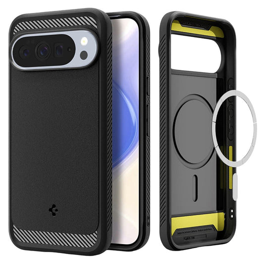 Калъф MagSafe за Google Pixel 10 Pro XL, Spigen, Rugged Armor, Матово черен ACS09721