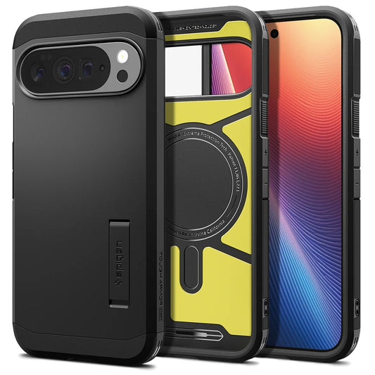 Калъф MagSafe за Google Pixel 10 Pro XL, Spigen, Tough Armor, Черен