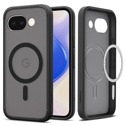 Калъф MagSafe за Google Pixel 10a, Spigen, Ultra Hybrid, Сатенено черен ACS11278