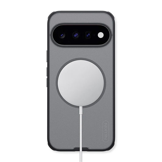 Калъф MagSafe за Google Pixel 11, Nillkin, Super Shield Pro, черен, прозрачен, със сатенено покритие
