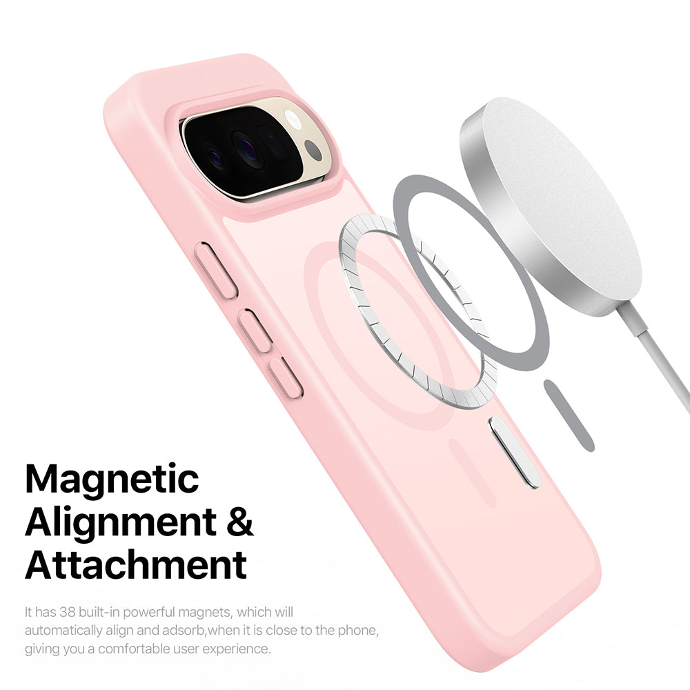 Калъф MagSafe за Google Pixel 11 Pro / 11 / 10 Pro / 10 / 9, DUX DUCIS, Yind, Светлорозов