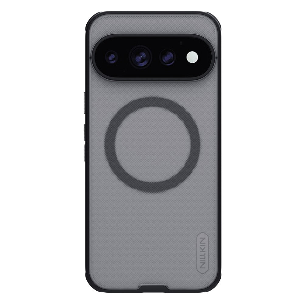 Калъф MagSafe за Google Pixel 11 Pro, Nillkin, Super Shield Pro, черен, прозрачен, със сатенено покритие