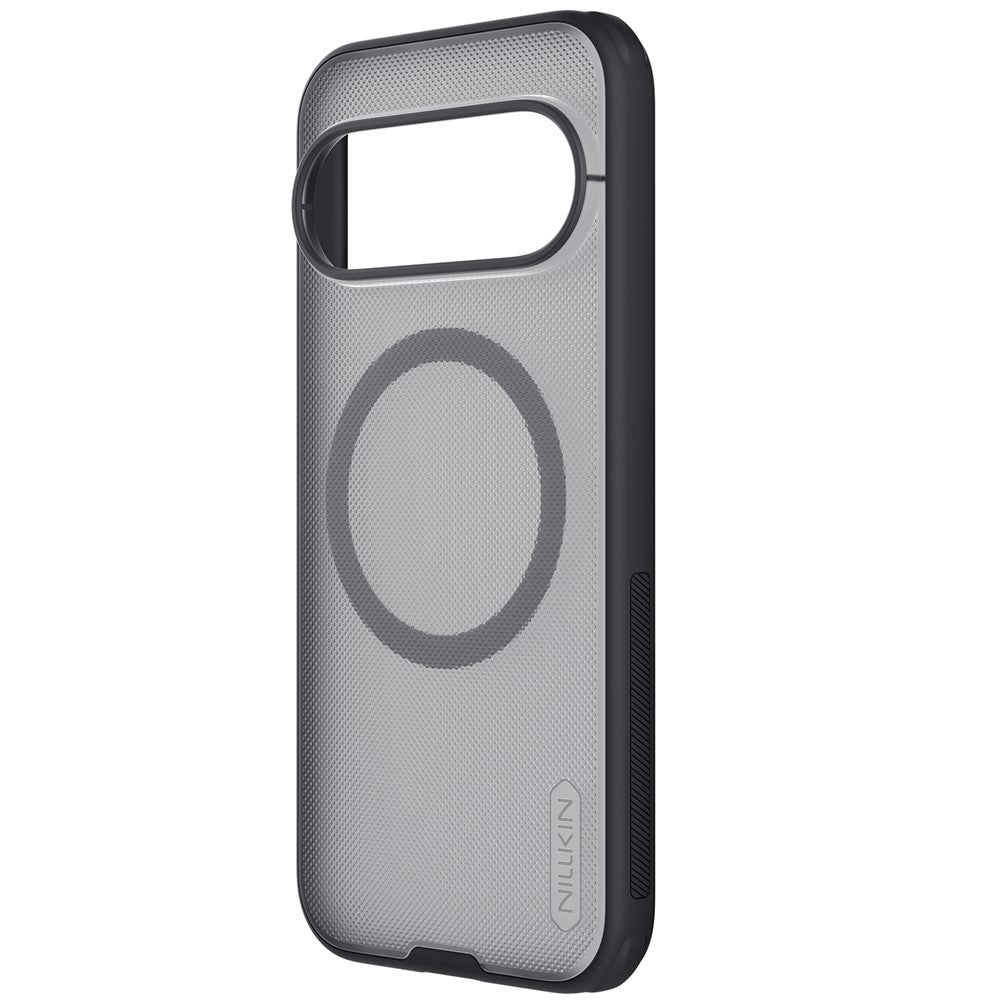 Калъф MagSafe за Google Pixel 11 Pro, Nillkin, Super Shield Pro, черен, прозрачен, със сатенено покритие