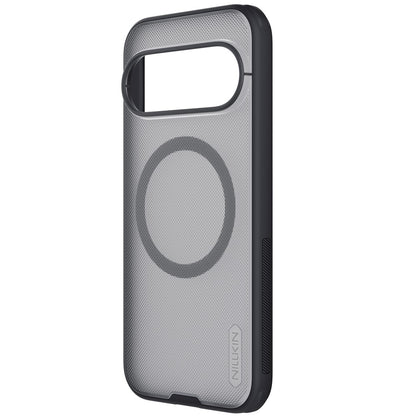 Калъф MagSafe за Google Pixel 11 Pro, Nillkin, Super Shield Pro, черен, прозрачен, със сатенено покритие