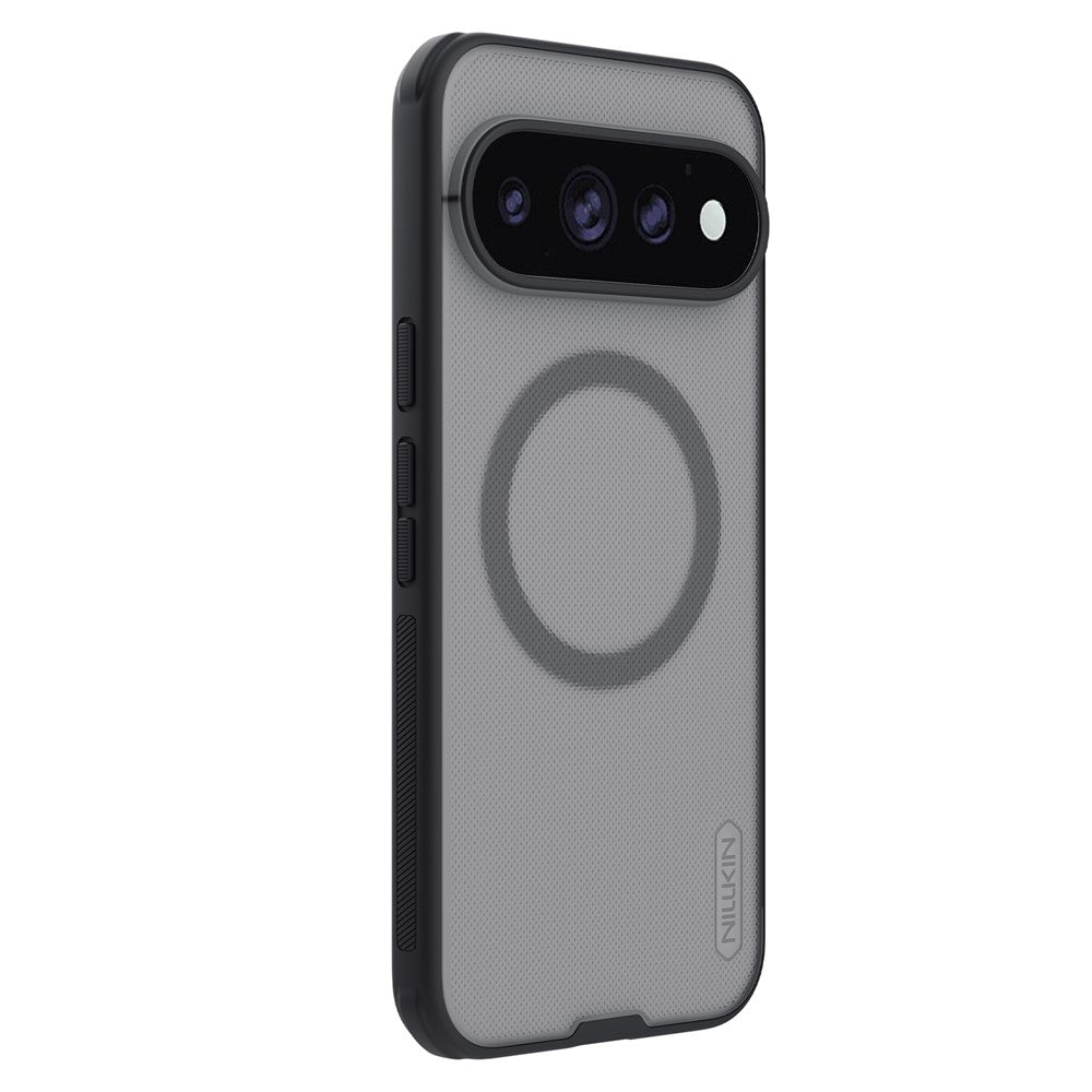 Калъф MagSafe за Google Pixel 11 Pro, Nillkin, Super Shield Pro, черен, прозрачен, със сатенено покритие