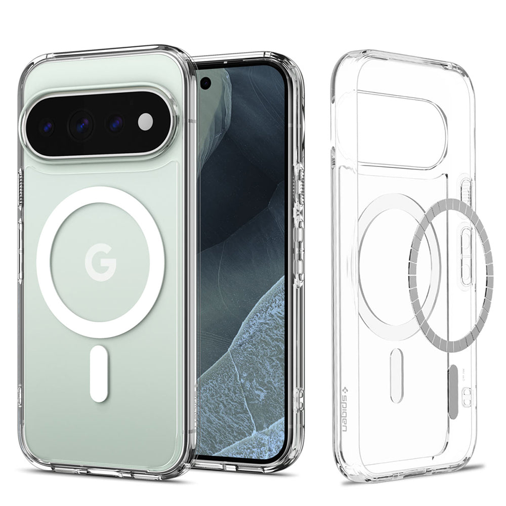 Калъф MagSafe за Google Pixel 11 Pro, Spigen, Ultra Hybrid, Прозрачен бял ACS11431