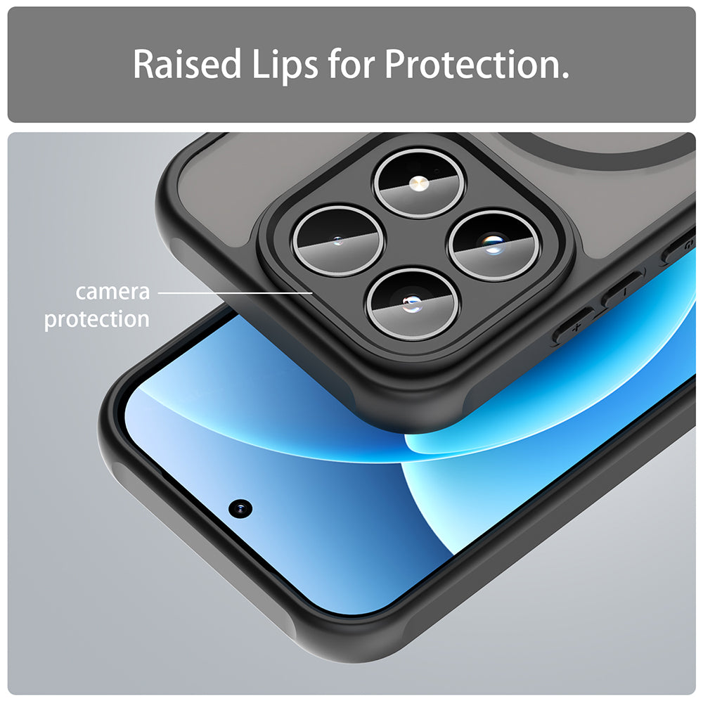 Калъф MagSafe за Honor 600 Lite, Techsuit, HaloFrost II, Черен