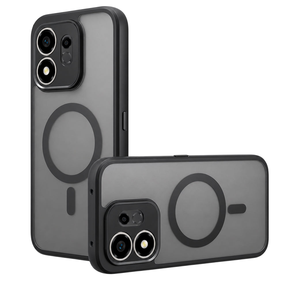 MagSafe Case for Honor 600 Smart, Techsuit, PureFrost, Satin Black