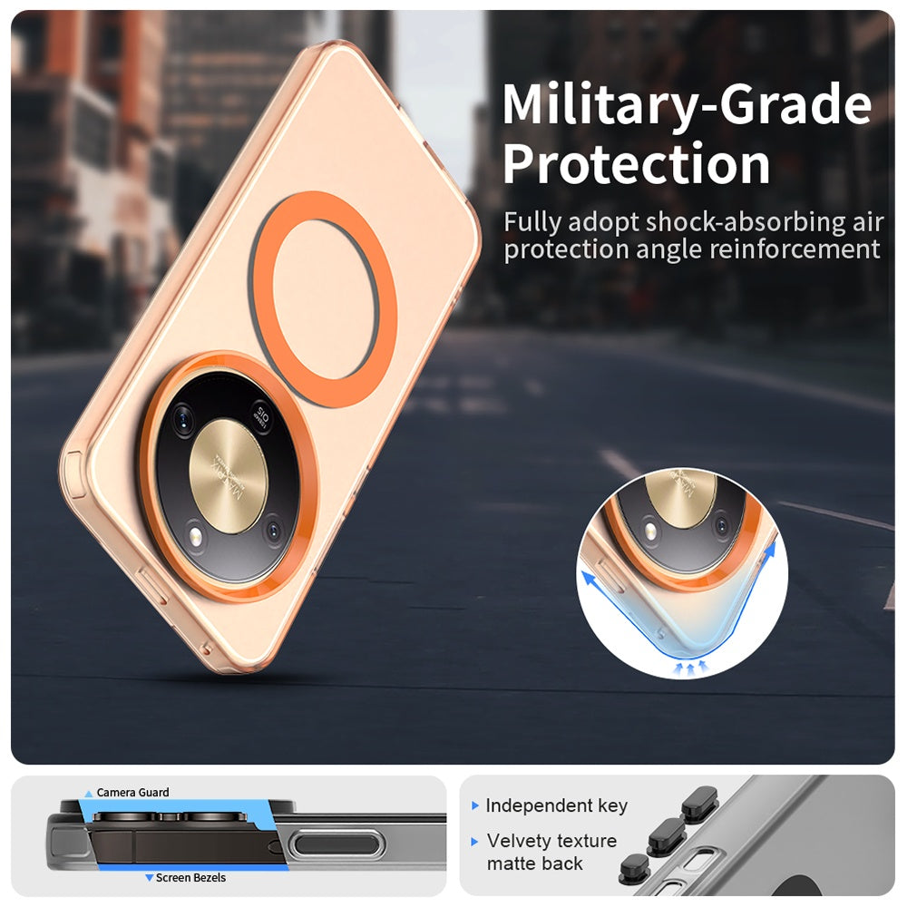 Калъф MagSafe за Honor Magic8 Lite, Techsuit, CandyCase, Оранжев