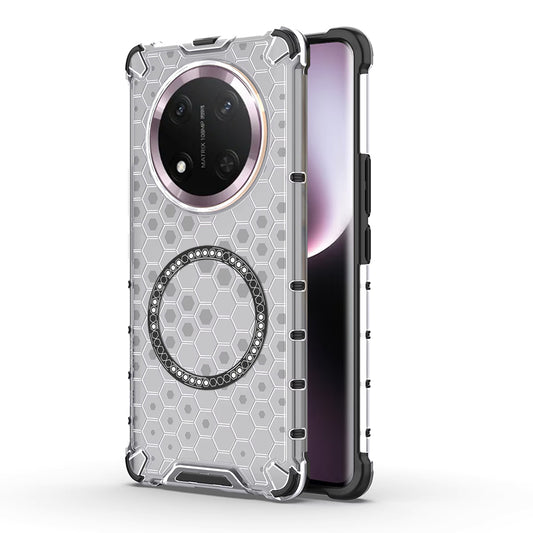 Калъф MagSafe за Honor X9c / Magic7 Lite, Techsuit, HoneyComb Shield, Бял