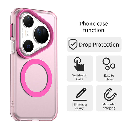 Калъф MagSafe за Huawei Pura 80 Ultra, Techsuit, CandyCase, Розов