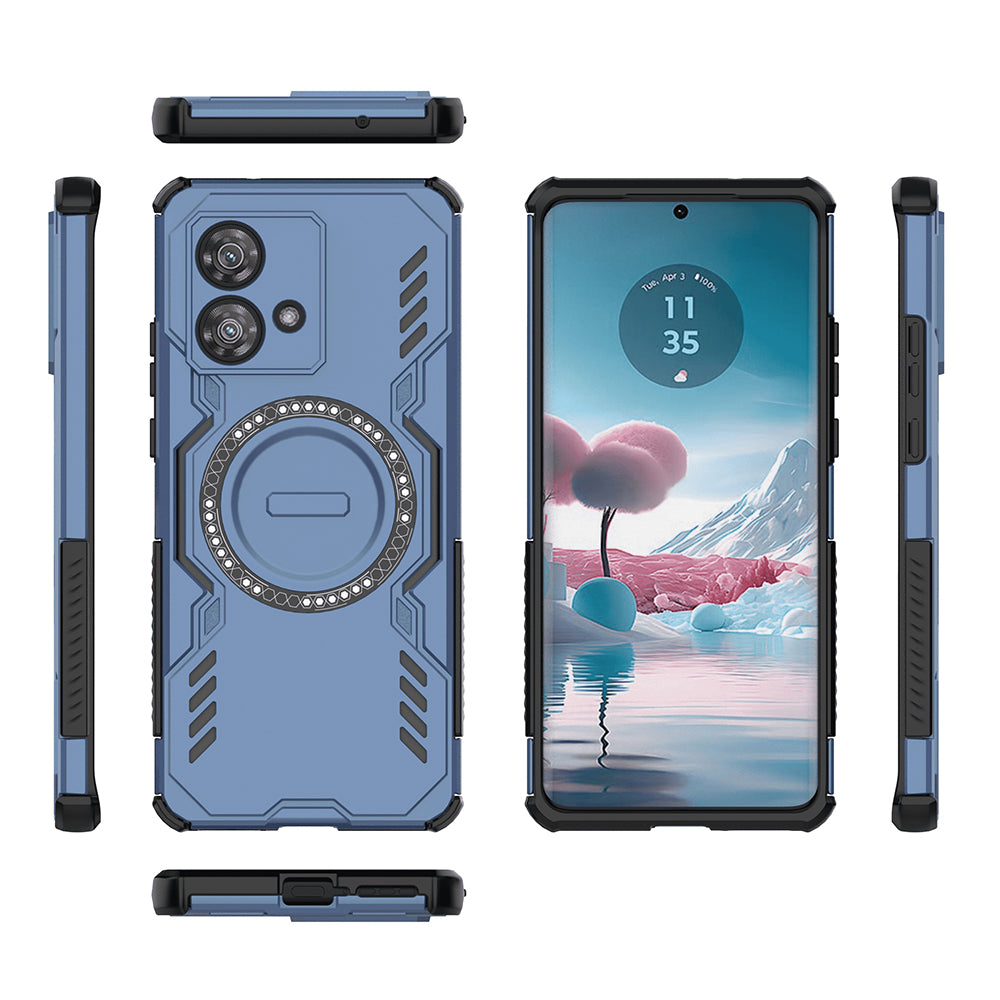 MagSafe калъф за Motorola Edge 40 Neo, Techsuit, ArmorMag, Син