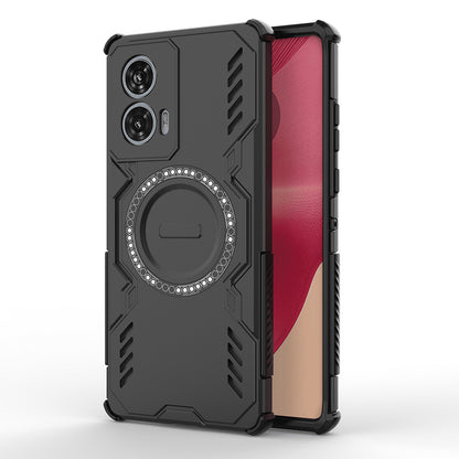 MagSafe калъф за Motorola Edge 50 Fusion, Techsuit, ArmorMag, Черен