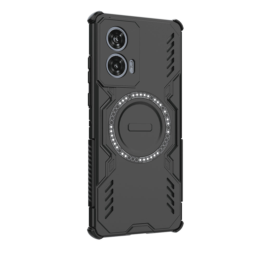 MagSafe калъф за Motorola Edge 50 Fusion, Techsuit, ArmorMag, Черен