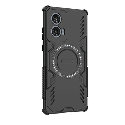 MagSafe калъф за Motorola Edge 50 Fusion, Techsuit, ArmorMag, Черен