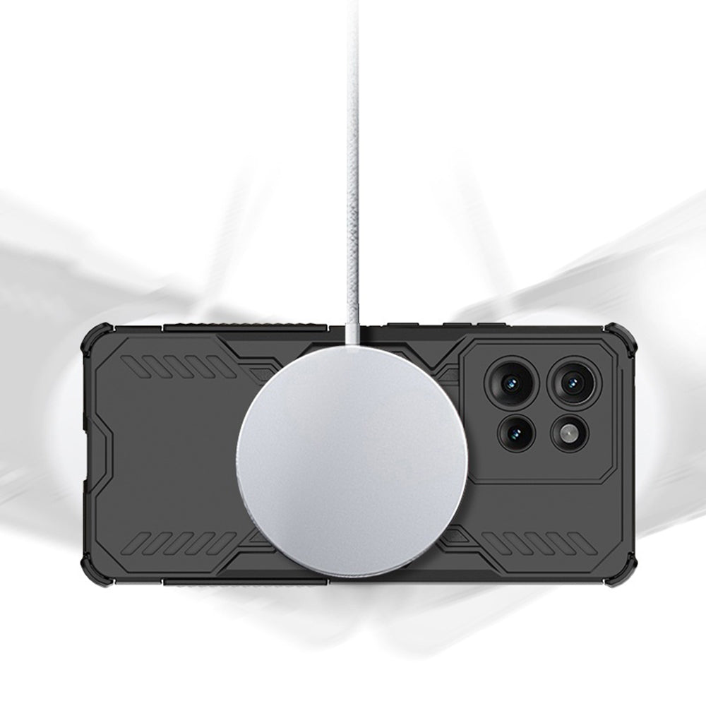 MagSafe калъф за Motorola Edge 50 Fusion, Techsuit, ArmorMag, Черен