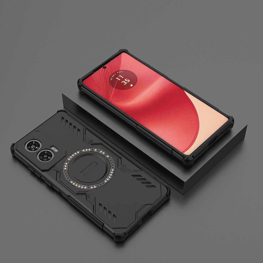 MagSafe калъф за Motorola Edge 50 Fusion, Techsuit, ArmorMag, Черен
