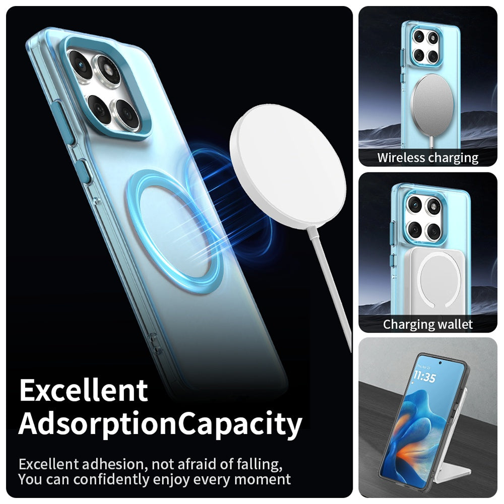 Калъф MagSafe за Motorola Edge 60 Fusion / Edge 60, Techsuit, CandyCase, Син