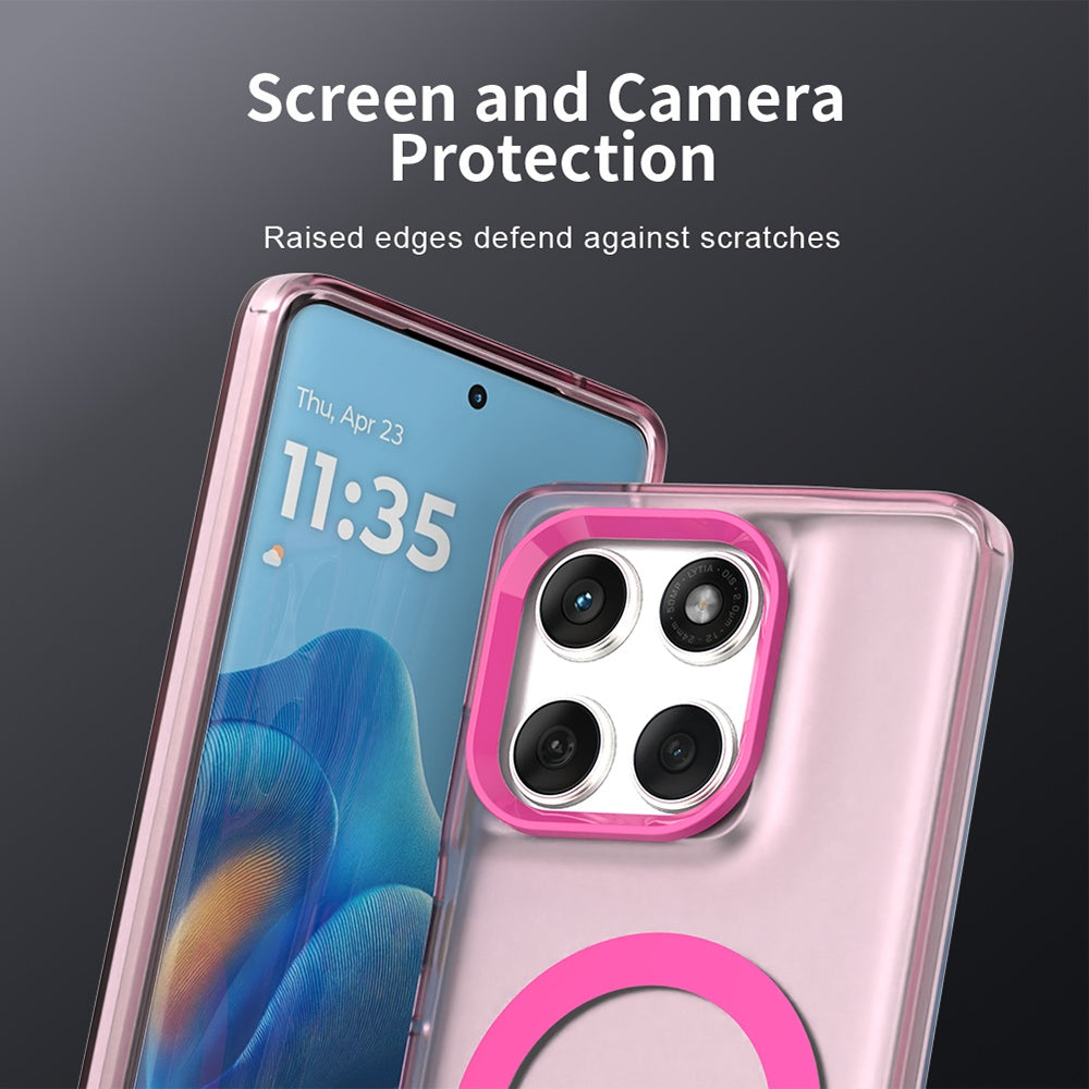 Калъф MagSafe за Motorola Edge 60 Fusion / Edge 60, Techsuit, CandyCase, Розов
