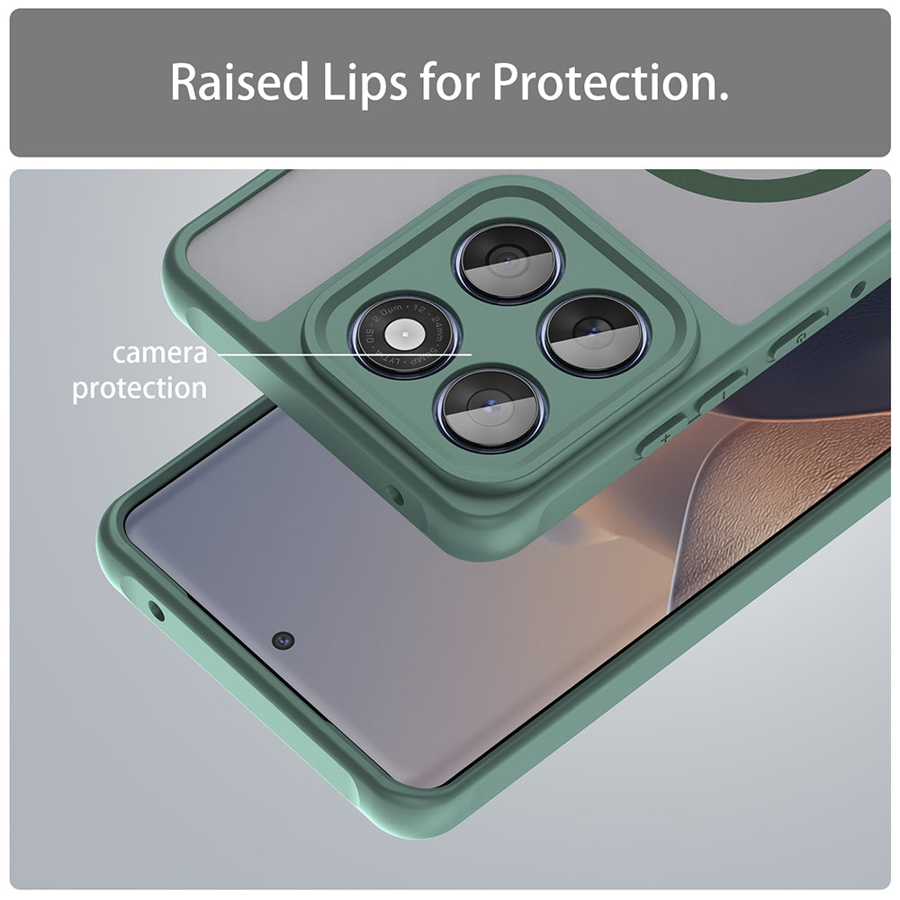 MagSafe Case for Motorola Edge 60 Fusion / Edge 60, Techsuit, HaloFrost II, Green