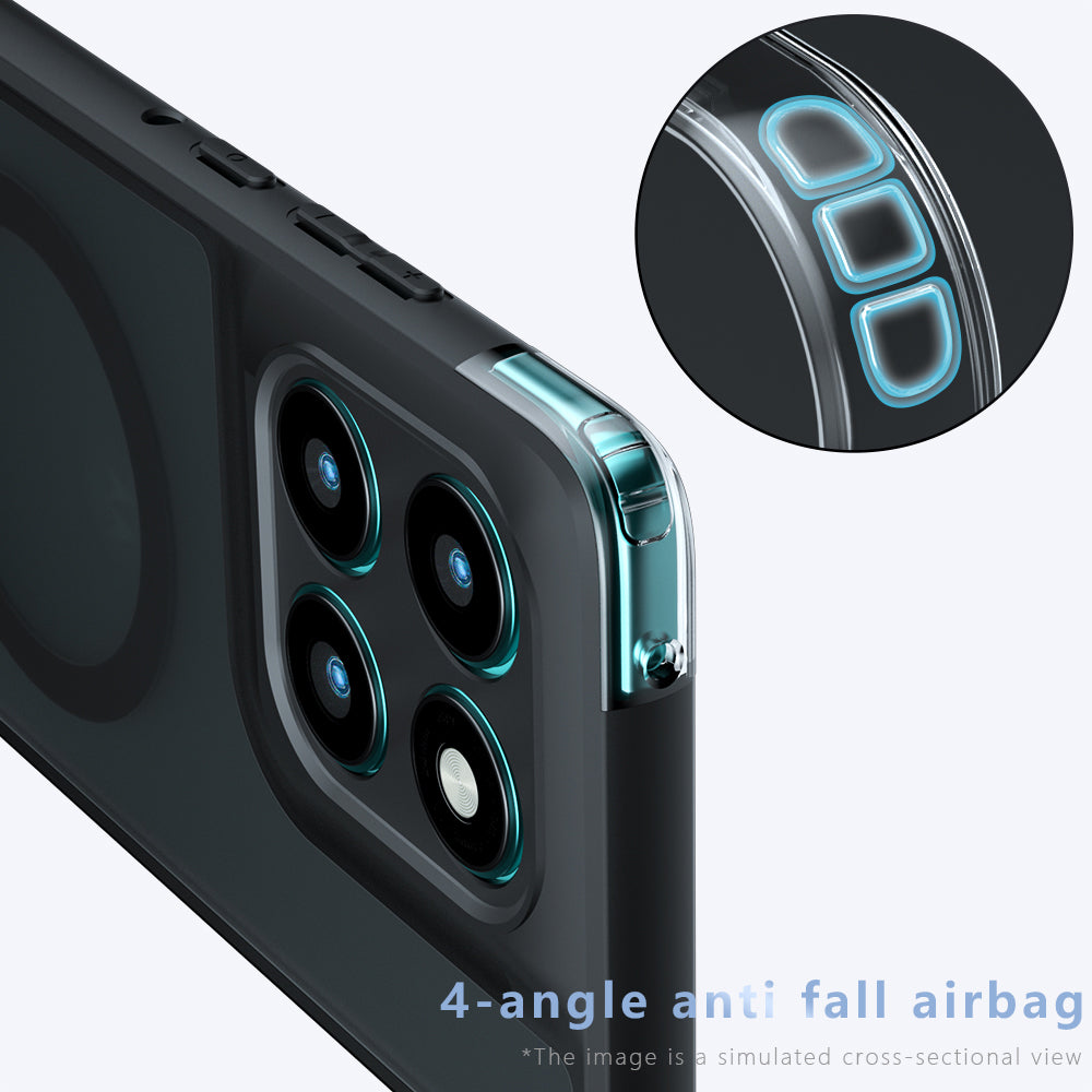 Калъф MagSafe за Motorola Edge 60 Pro, Techsuit, PureFrost, Черен
